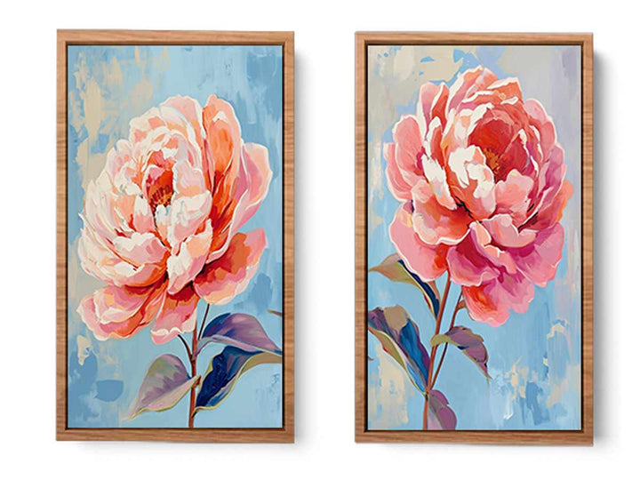 2 Panel Flower Wall Art Painting