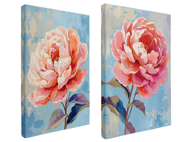 2 Panel Flower Wall Art Painting