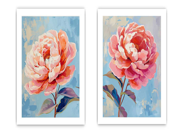 2 Panel Flower Wall Art Painting
