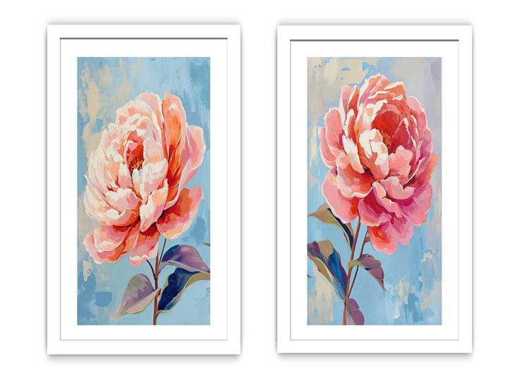 2 Panel Flower Wall Art Painting