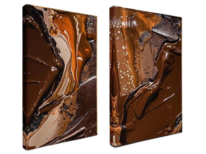 2 Panel Chocolate  Art  Painting