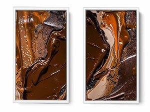 2 Panel Chocolate  Art  Painting