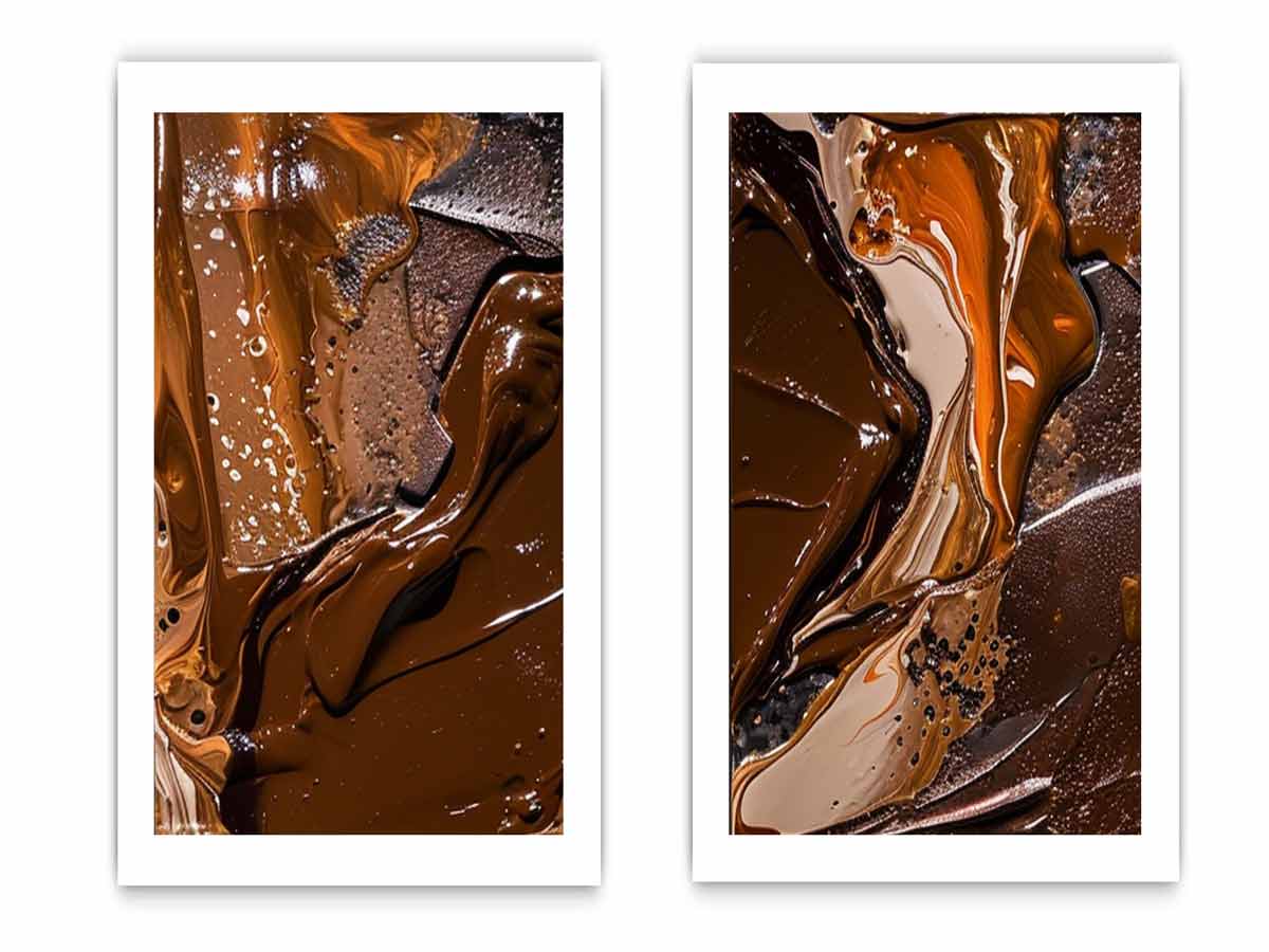 2 Panel Chocolate  Art  Painting