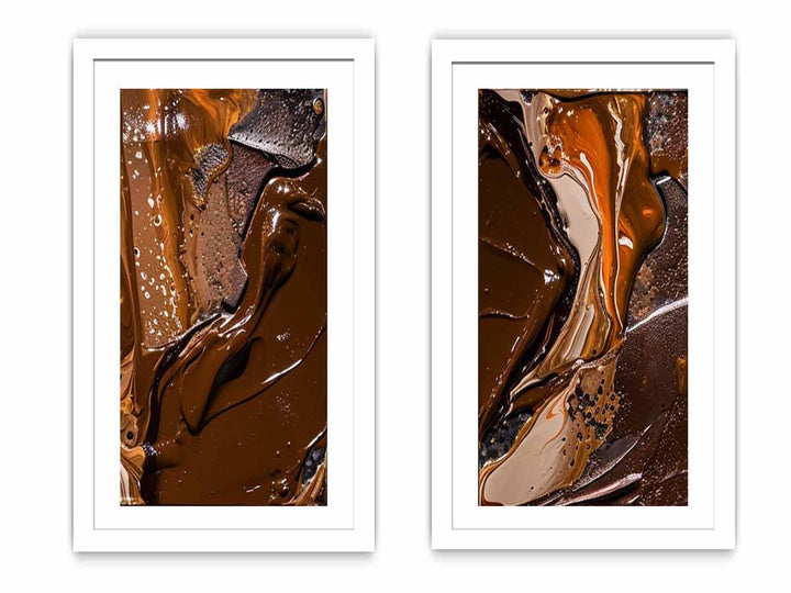 2 Panel Chocolate  Art  Painting