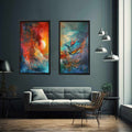 2 Piece Abstract Wall Art