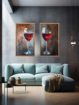 Red wine framed art artwork preview