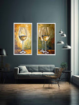 White wine framed art artwork preview