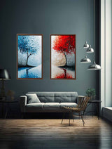 Floating Trees framed art artwork preview