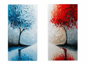 Floating Trees framed art
