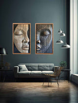 2 Face Wall art Set artwork preview