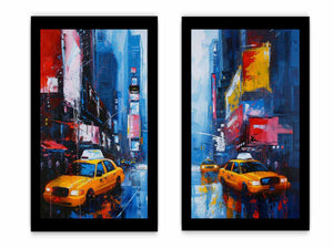 New York City Painting - 2 Peice Set