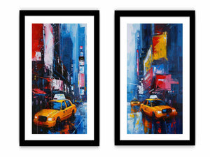 New York City Painting - 2 Peice Set