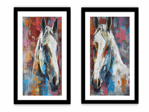 2 Piece Horse Wall Art