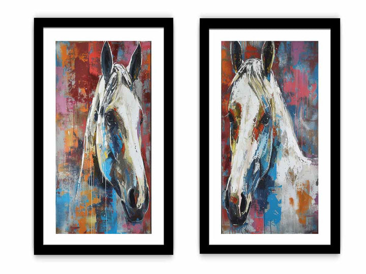 2 Piece Horse Wall Art