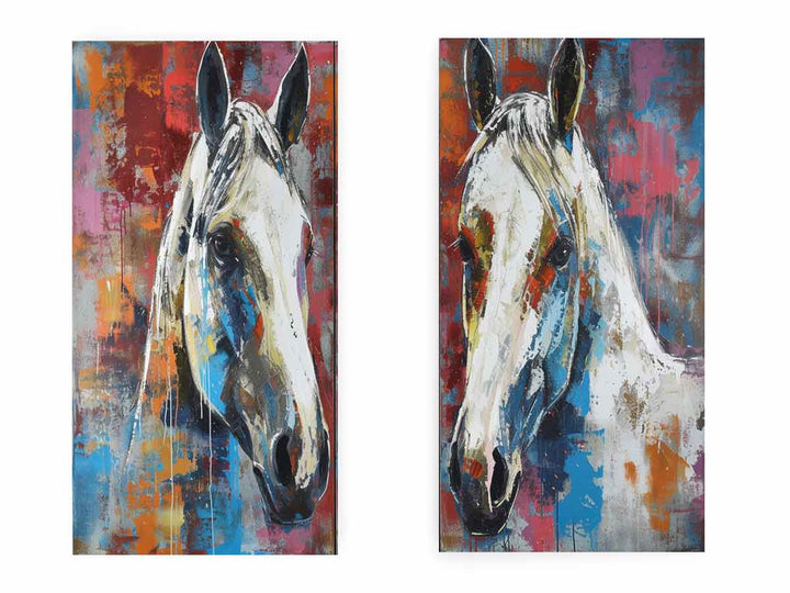 2 Piece Horse Wall Art