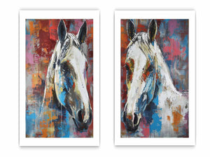 2 Piece Horse Wall Art