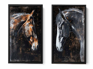 2 Panel horse Art