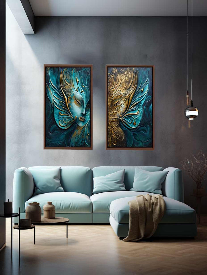 2 Peice Luxury wall Art