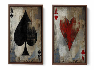Poker 2 piece panel art