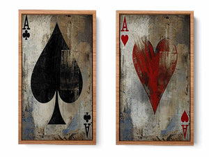 Poker 2 piece panel art