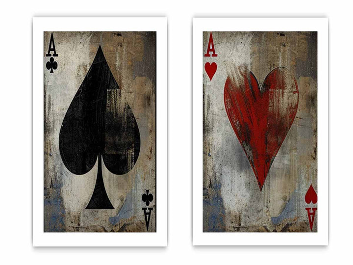 Poker 2 piece panel art