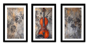 3 Panel Violin Painting