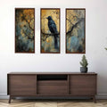 3 Panel Group Art  Bird Painting