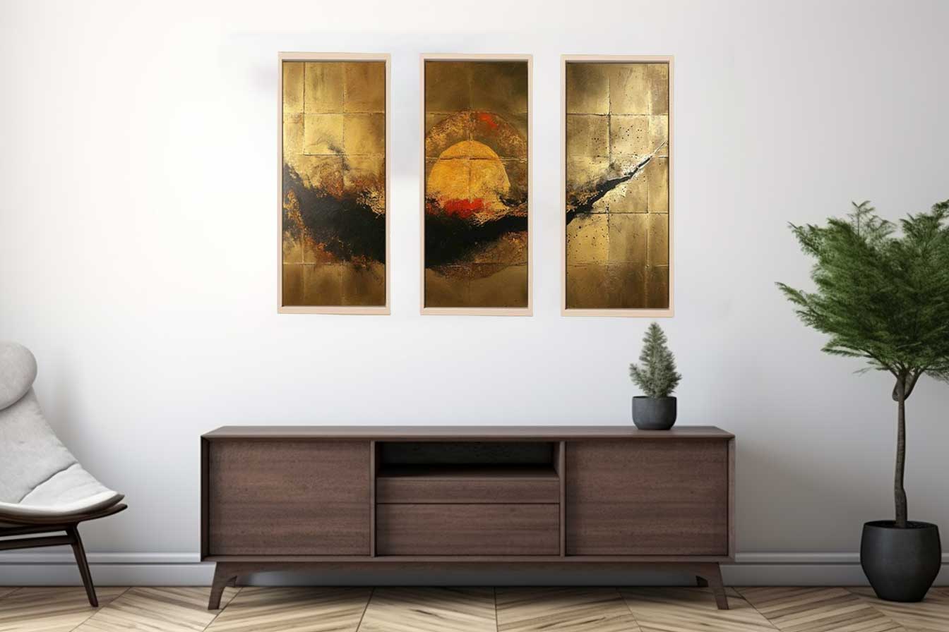 3 Panel Group Art  Painting
