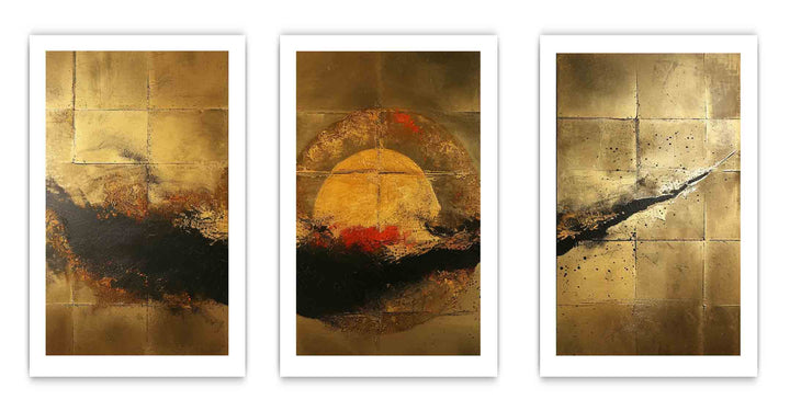 3 Panel Group Art  Painting