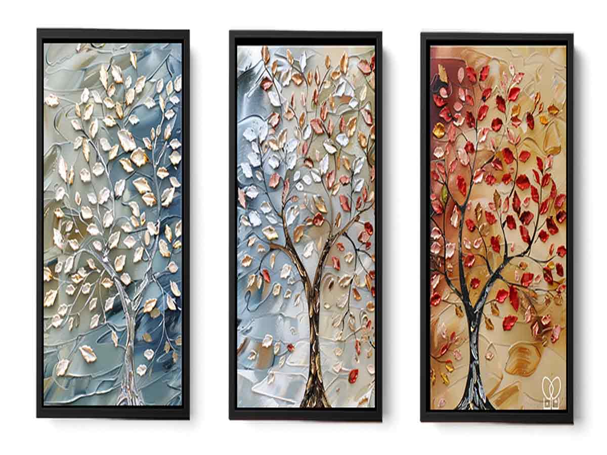 3 Piece Tree Art Painting Set