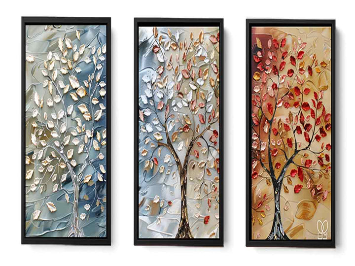 3 Piece Tree Art Painting Set