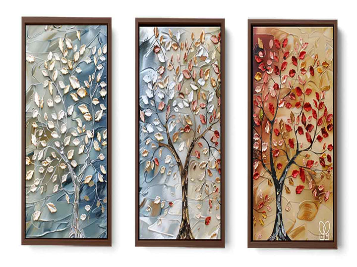 3 Piece Tree Art Painting Set