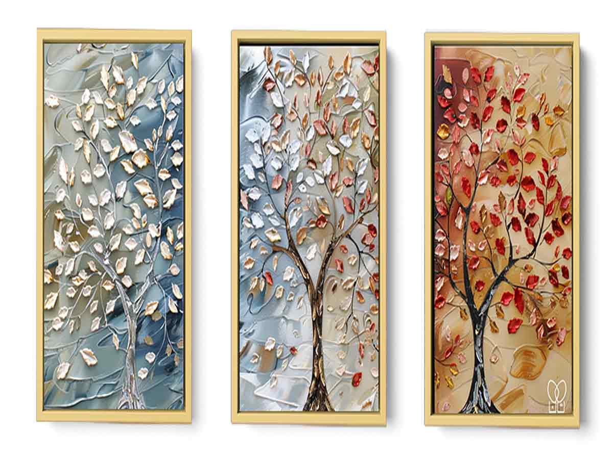 3 Piece Tree Art Painting Set