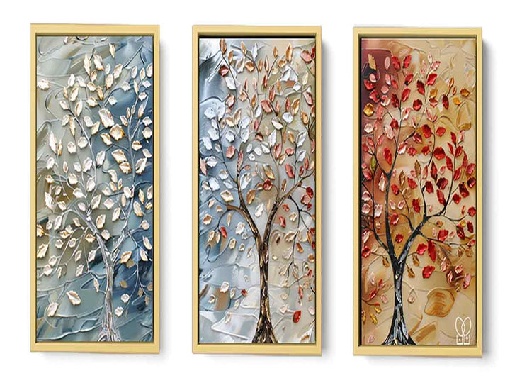 3 Piece Tree Art Painting Set