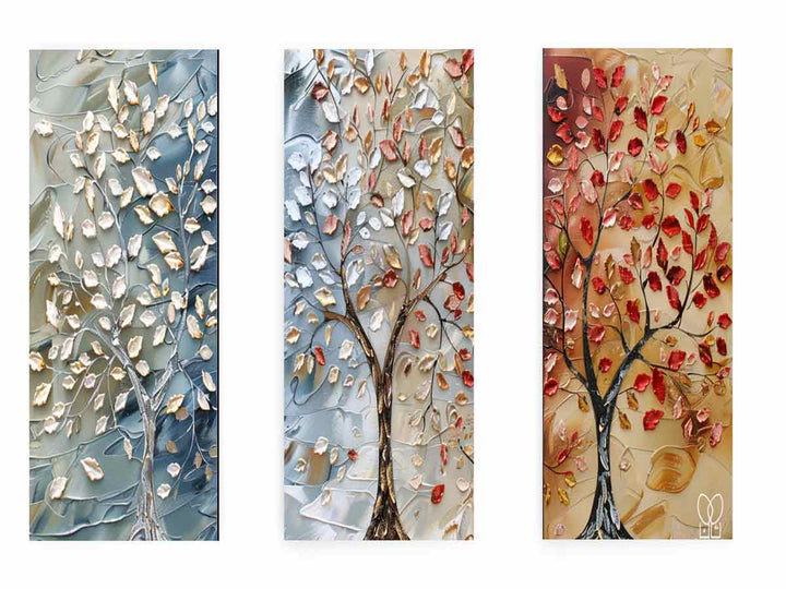 3 Piece Tree Art Painting Set