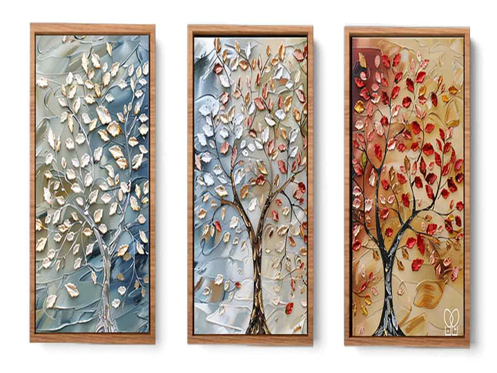 3 Piece Tree Art Painting Set