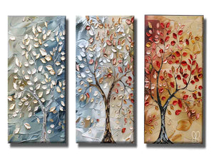 3 Piece Tree Art Painting Set