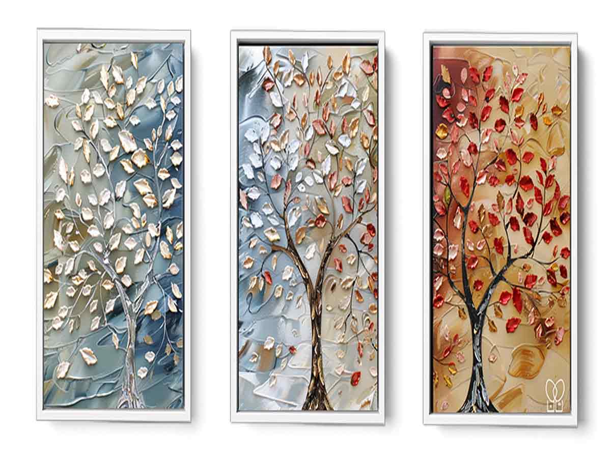 3 Piece Tree Art Painting Set