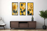 Botanical Yellow Flowers  - 3 Piece Set artwork preview