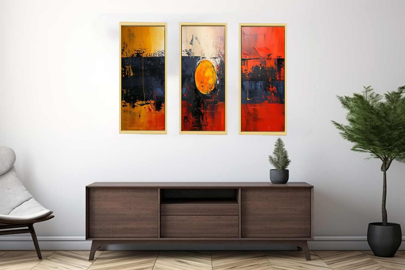 Abstract Three Piece Set  Painting