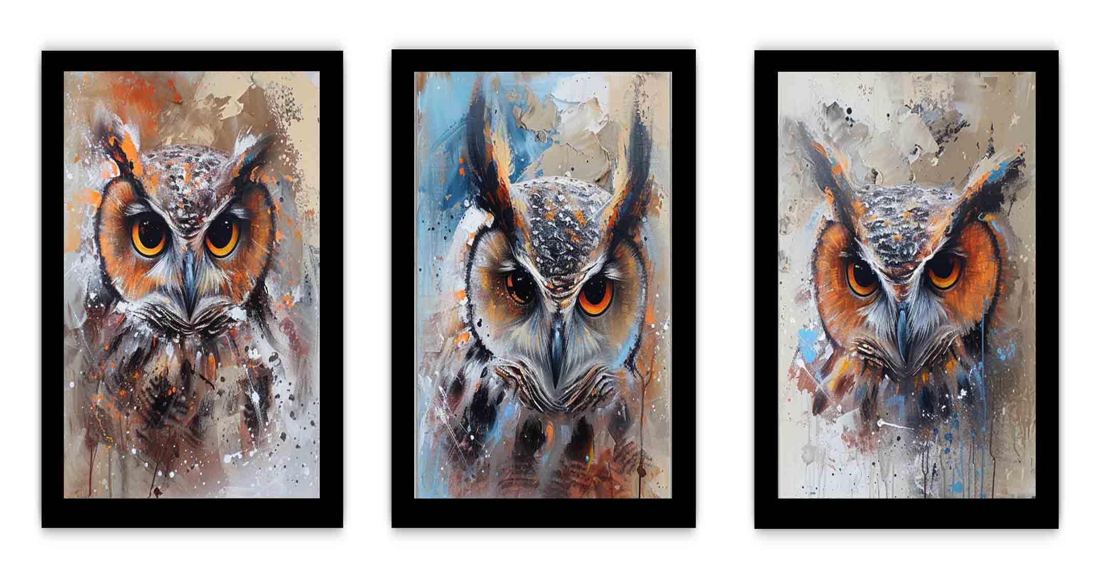 Owl Panel Art