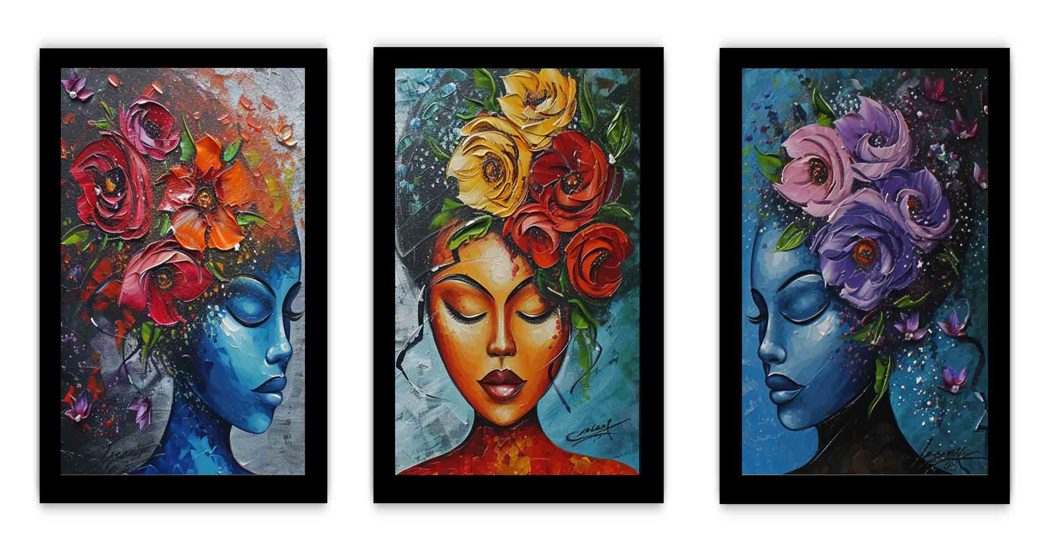 3 Piece women  Art Set