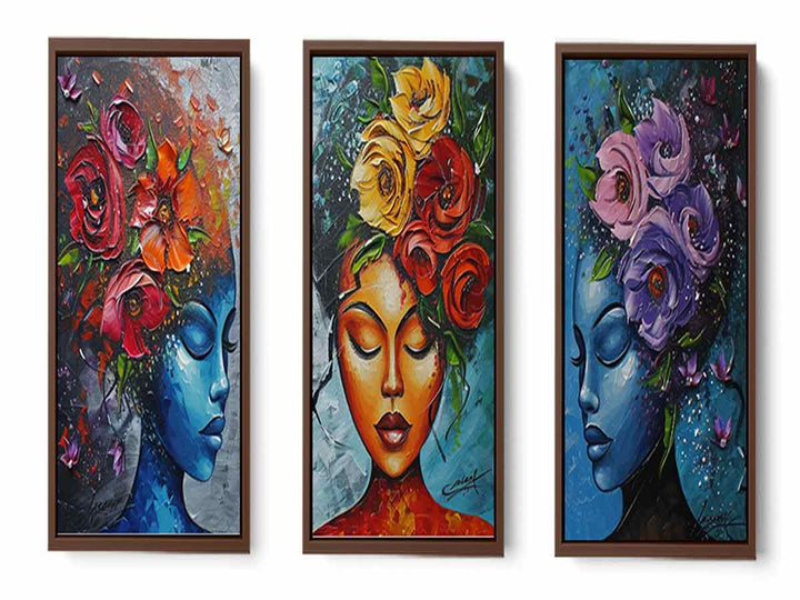 3 Piece women  Art Set