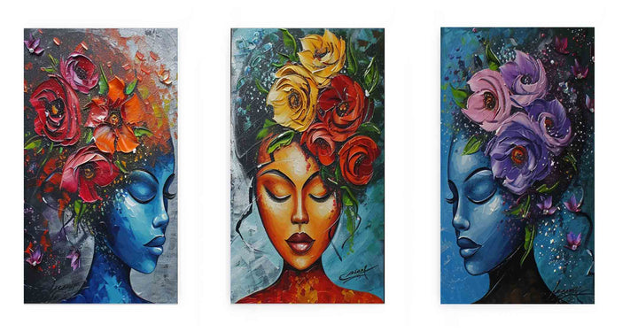 3 Piece women  Art Set