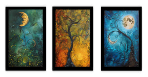 3 Piece Sun & moon   Art Set