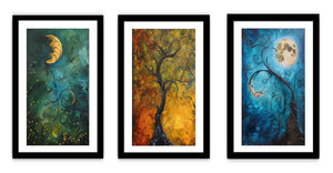 3 Piece Sun & moon   Art Set