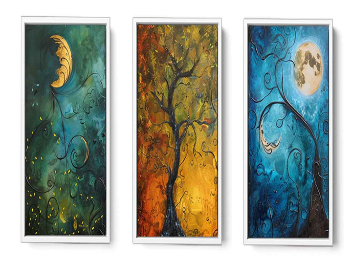 3 Piece Sun & moon   Art Set