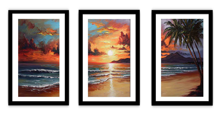 3 Piece Beach Wall Art Painting