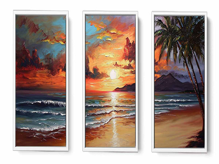 3 Piece Beach Wall Art Painting