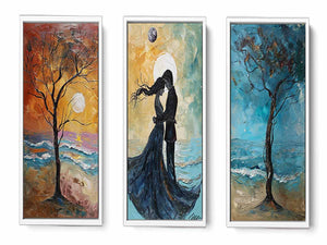 3 Piece Couple on the Beach Painting
